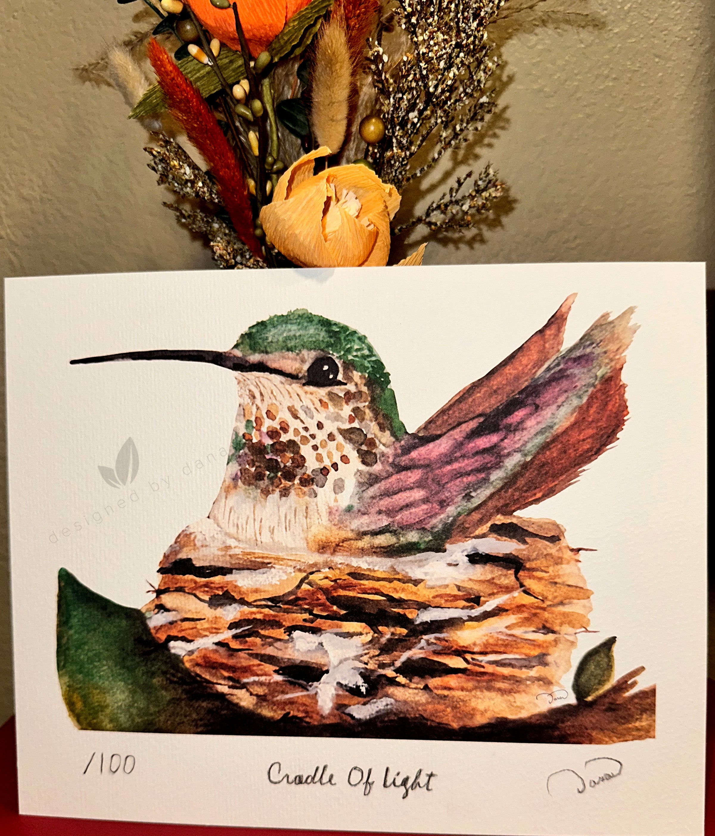 Cradle Of Light ~ Limited Edition Watercolor Art Print by Dana