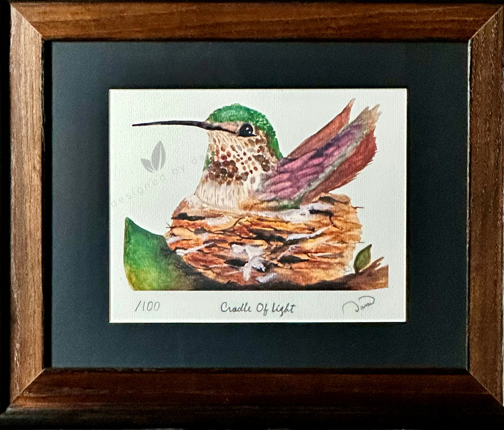 Cradle Of Light ~ Limited Edition Watercolor Art Print by Dana