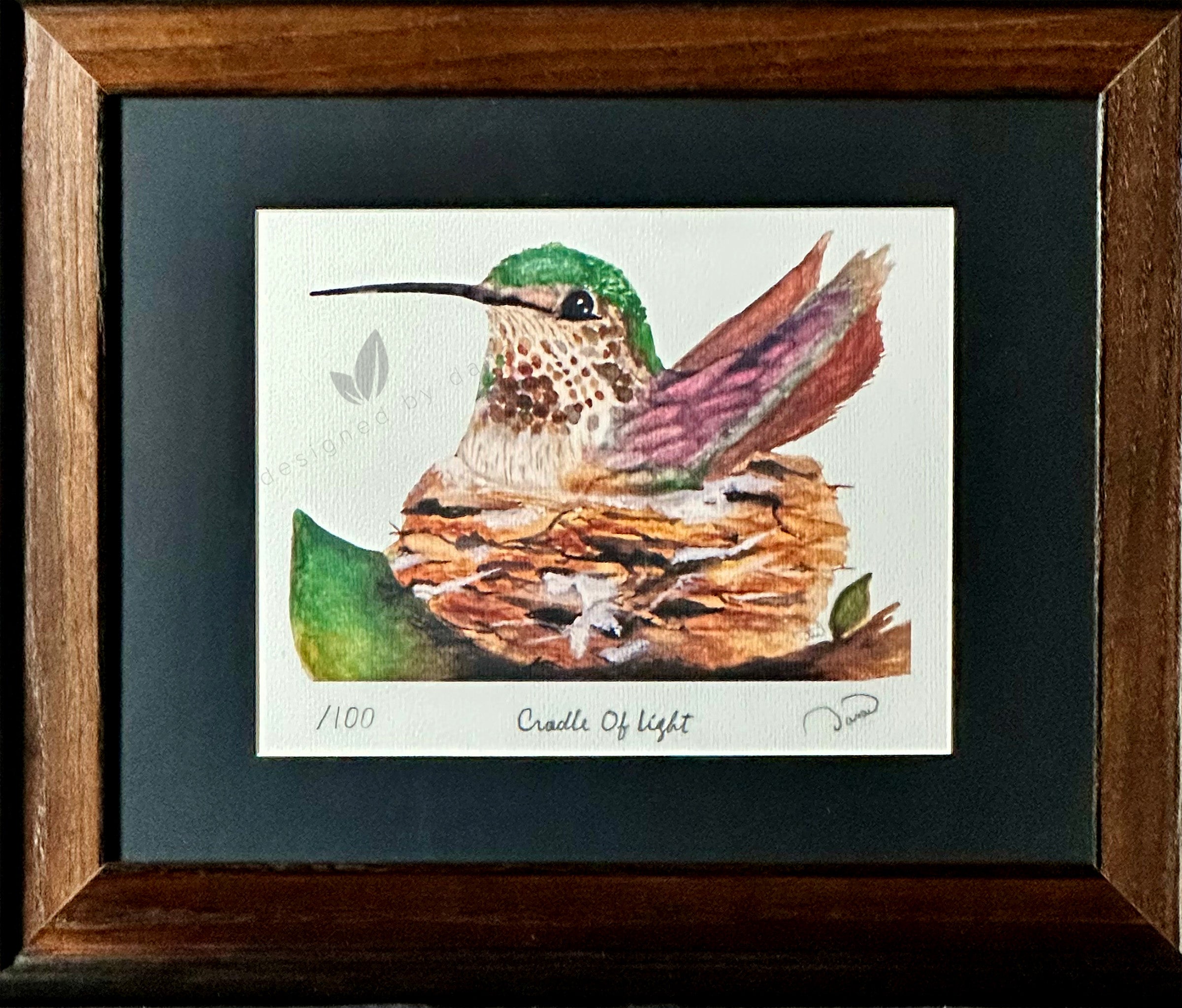 Cradle Of Light ~ Limited Edition Watercolor Art Print by Dana