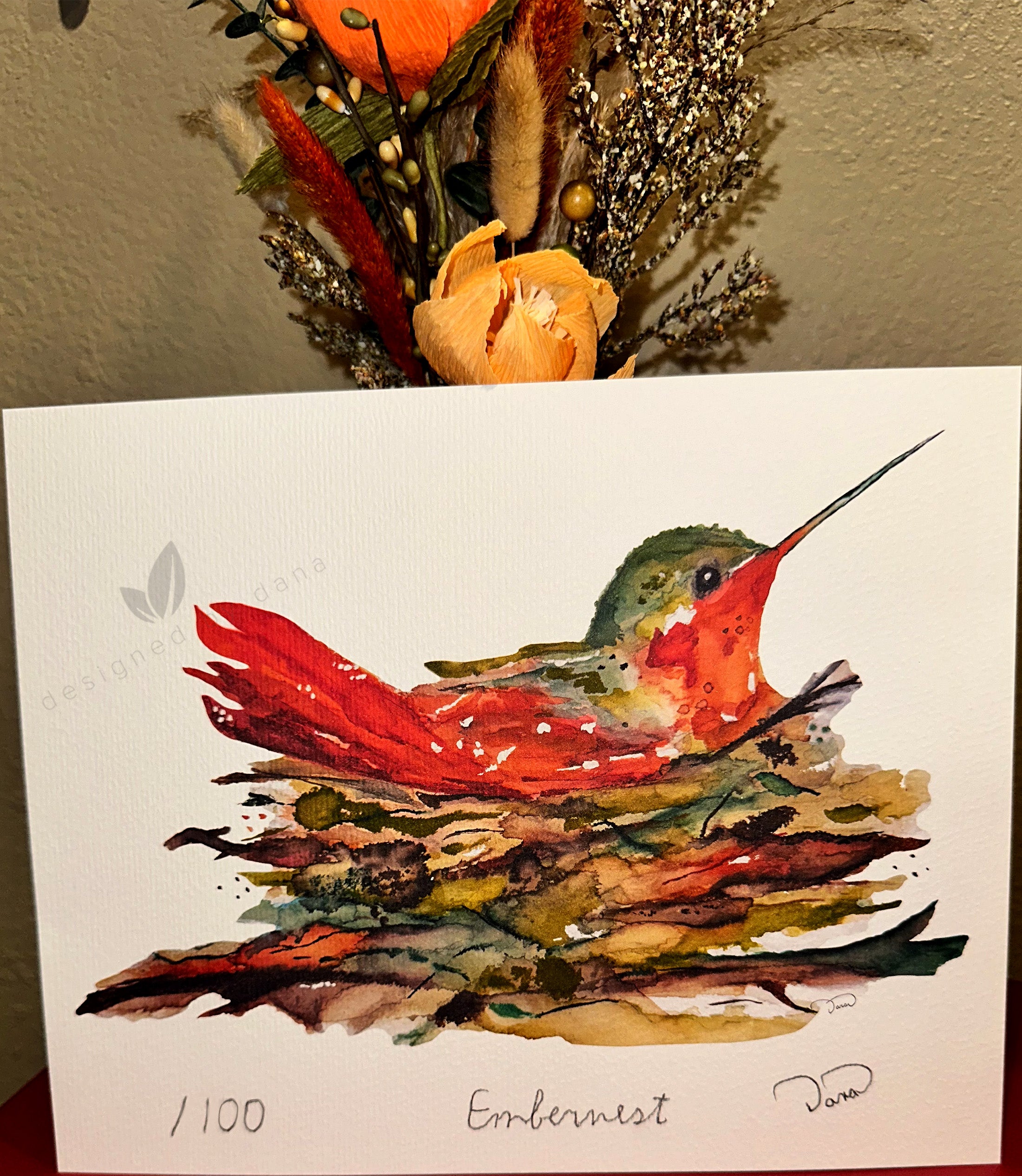 Embernest ~ Limited Edition Watercolor Art Print by Dana