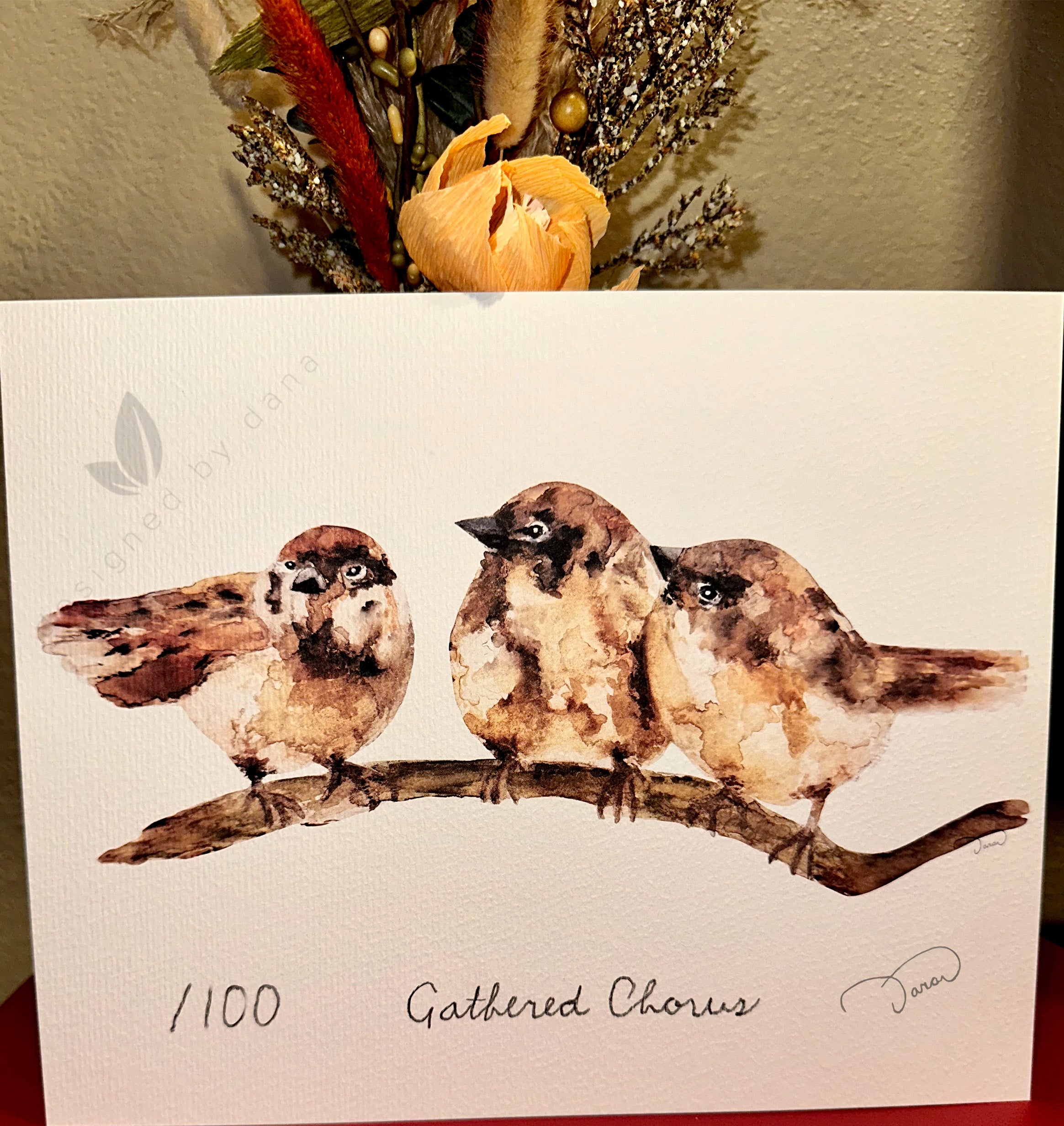 Gathered Chorus ~ Limited Edition Watercolor Art Print by Dana