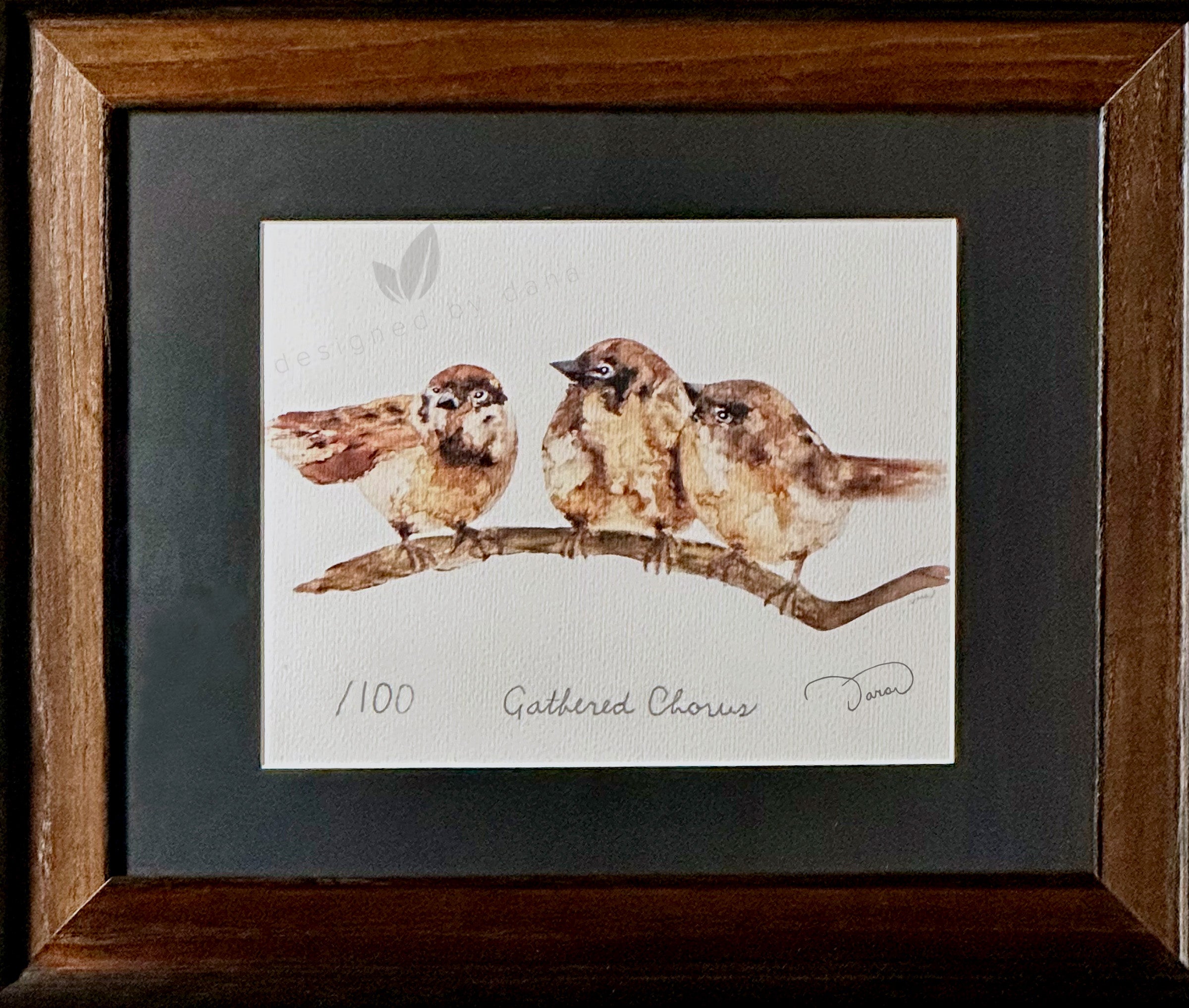 Gathered Chorus ~ Limited Edition Watercolor Art Print by Dana