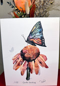 Gentle Landing ~ Limited Edition Watercolor Art Print by Dana