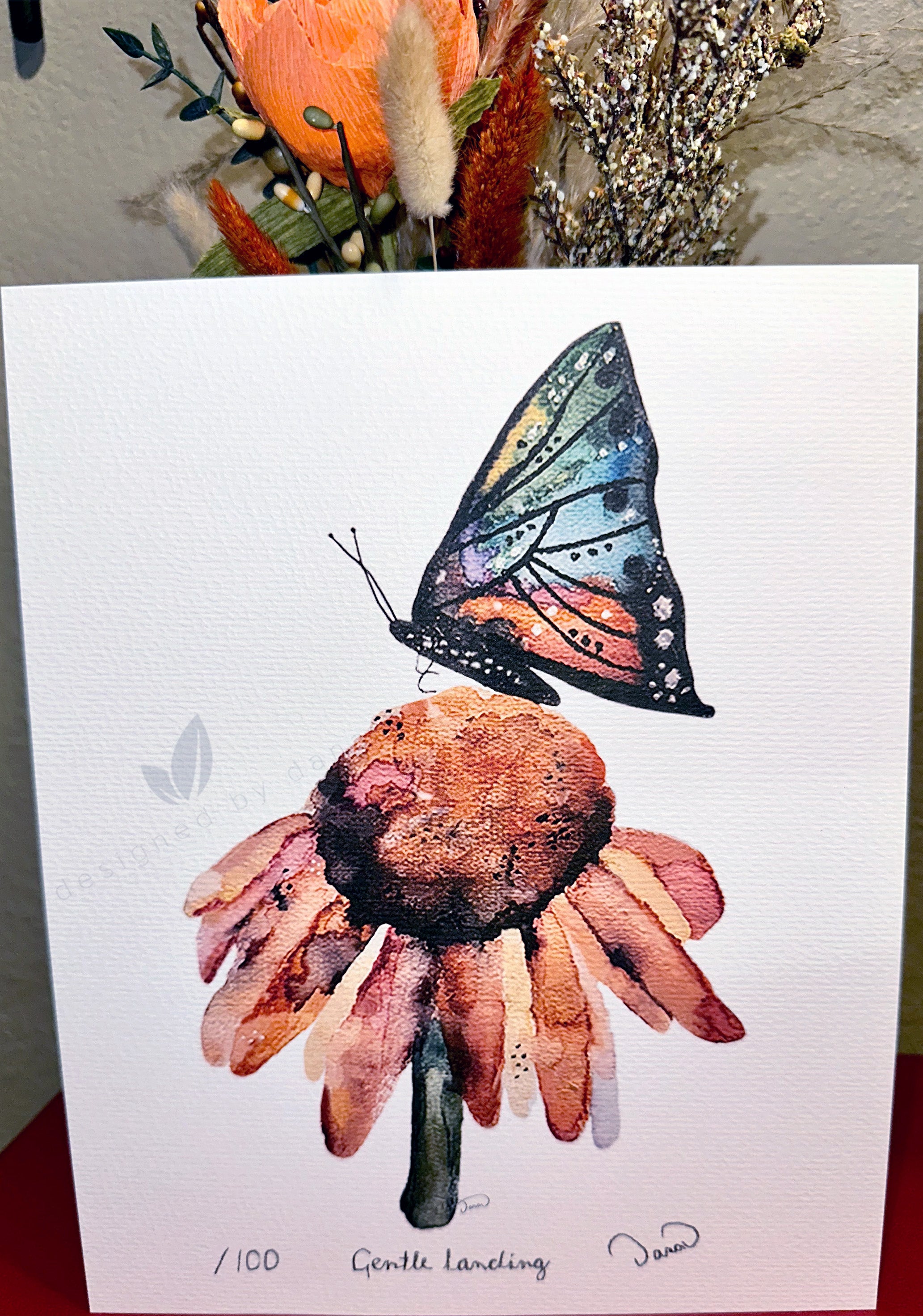 Gentle Landing ~ Limited Edition Watercolor Art Print by Dana