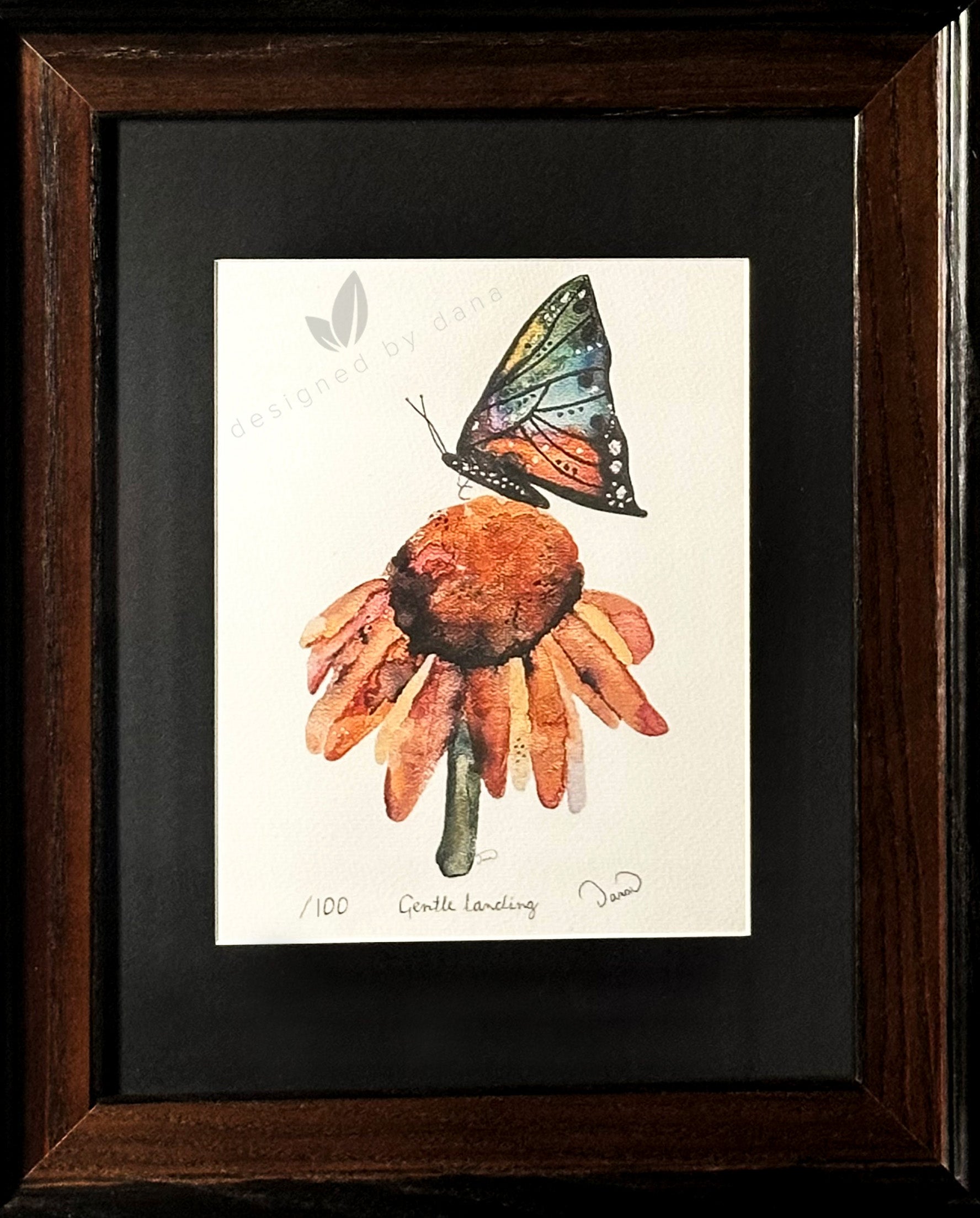 Gentle Landing ~ Limited Edition Watercolor Art Print by Dana