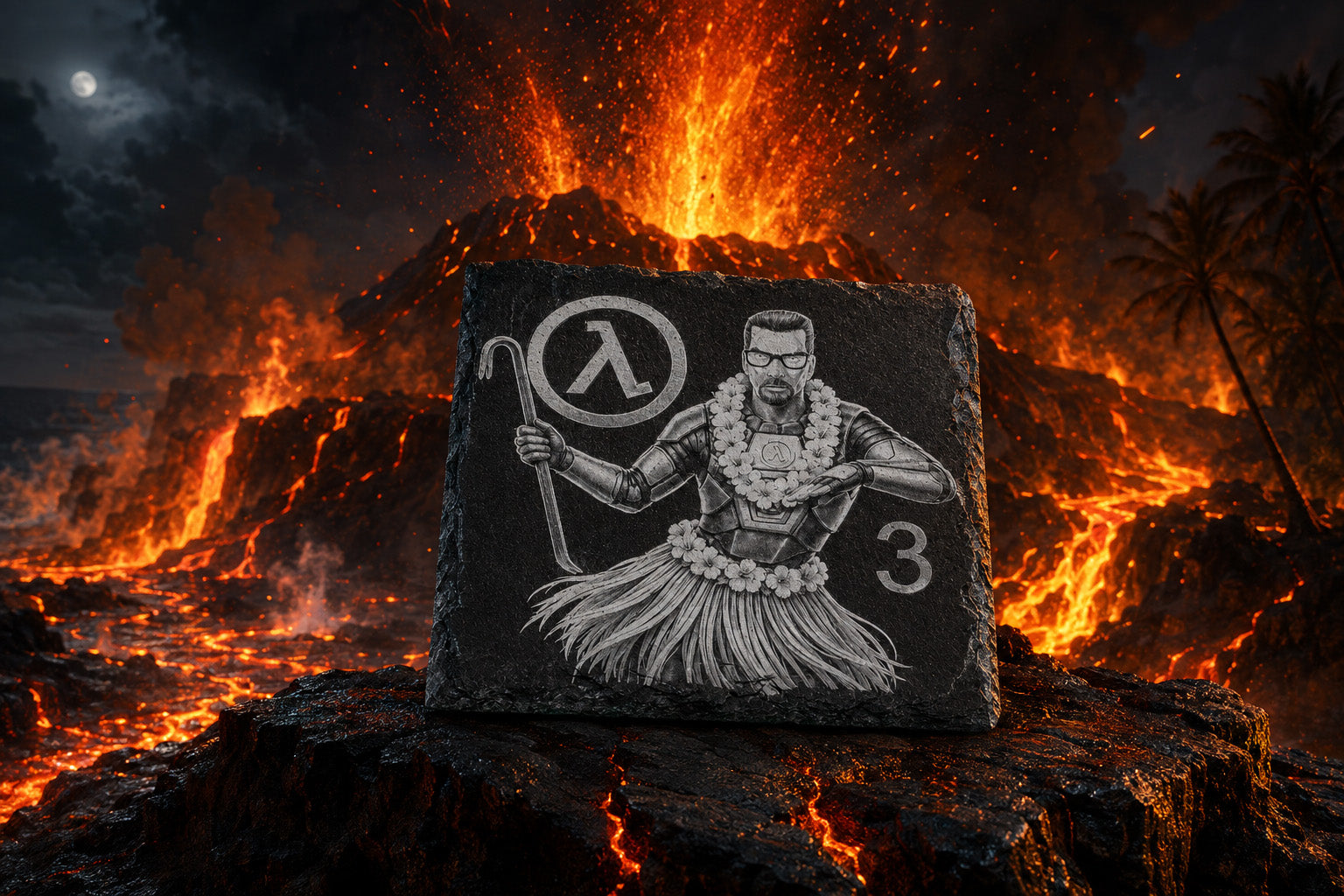 Lambda Soldier Hawaii — Slate Coaster
