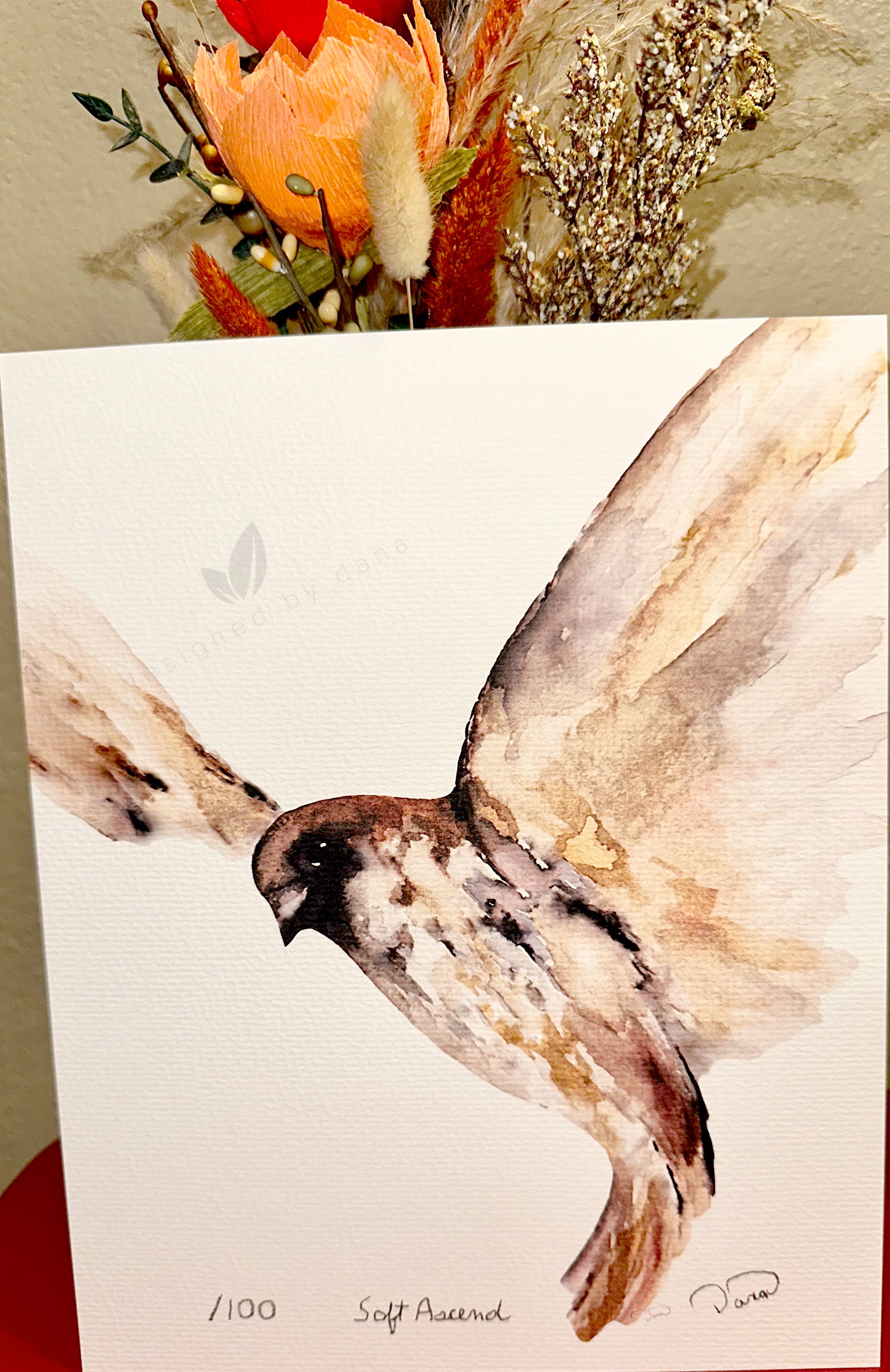 Soft Ascend ~ Limited Edition Watercolor Art Print by Dana