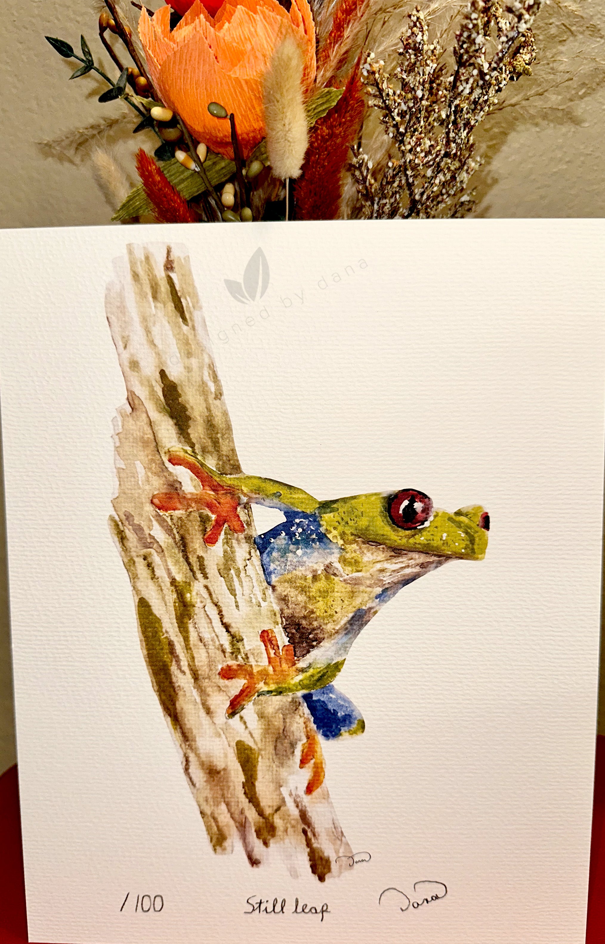 Still Leap ~ Limited Edition Watercolor Art Print by Dana