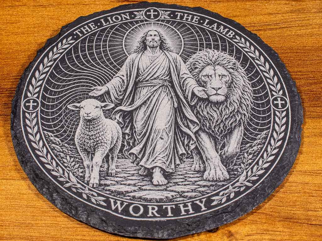 The King's Voice • Slate Coaster Set