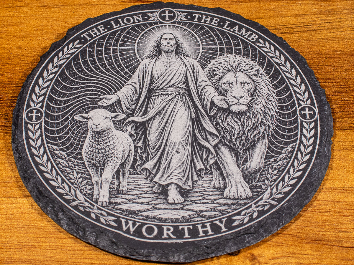 The King's Voice • Slate Coaster Set