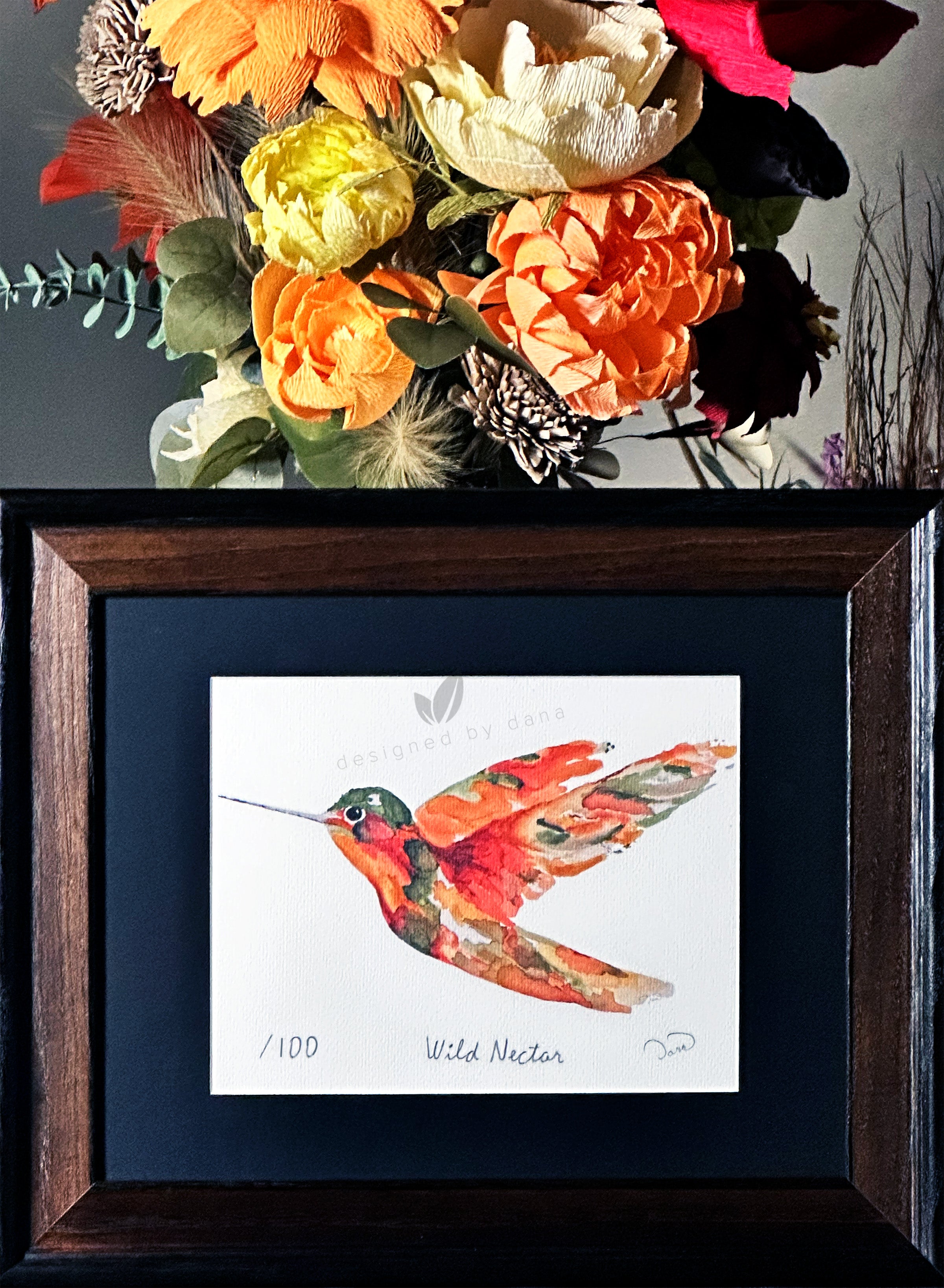 Wild Nectar ~ Limited Edition Watercolor Art Print by Dana