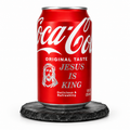 Jesus Is King Laser-Engraved Coca-Cola Can – Portrait Design