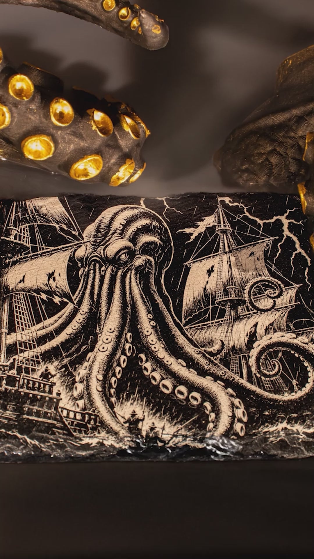Hero Kraken I — Slate Coaster