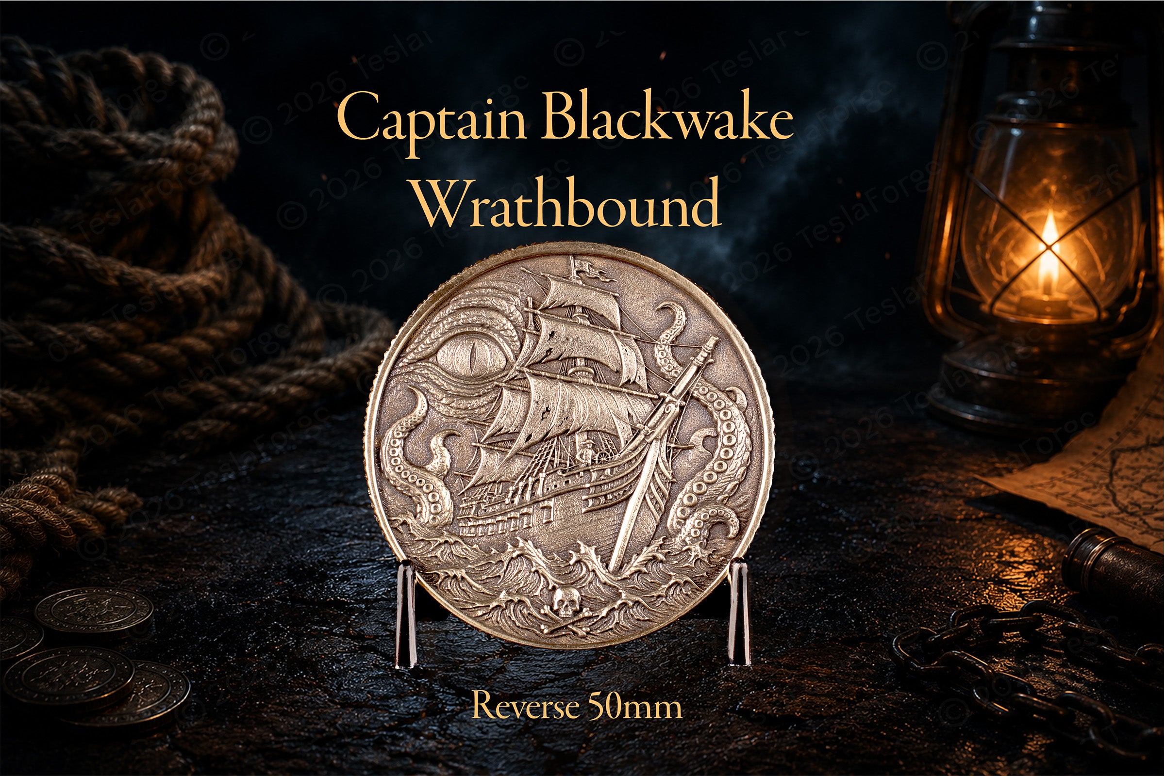 Captain Blackwake Pirate Coin